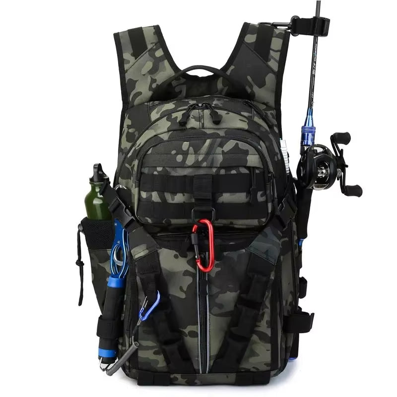Fishing Box Rod Large-Capacity Fishing Backpack Carp Fishing Accessories Fishing Tackle Backpack Tactical Camping Travel Bag